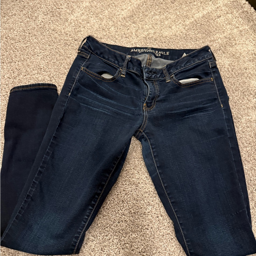 American Eagle Outfitters Women's Navy Skinny Jeans